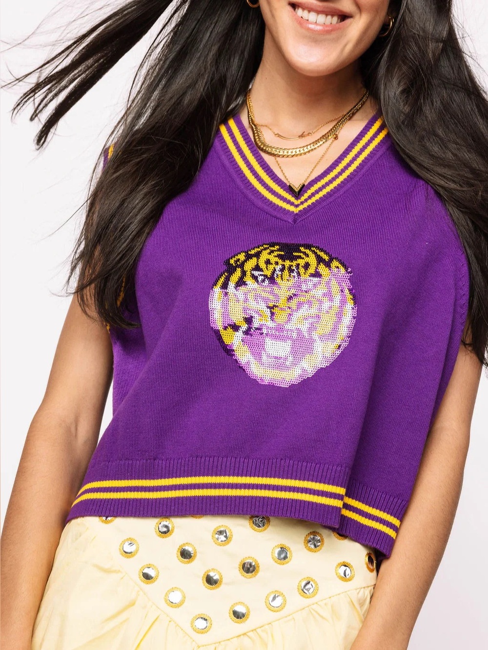 LSU Mascot Sweater Vest